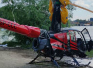 Polonya’da R44 helikopter göle düştü