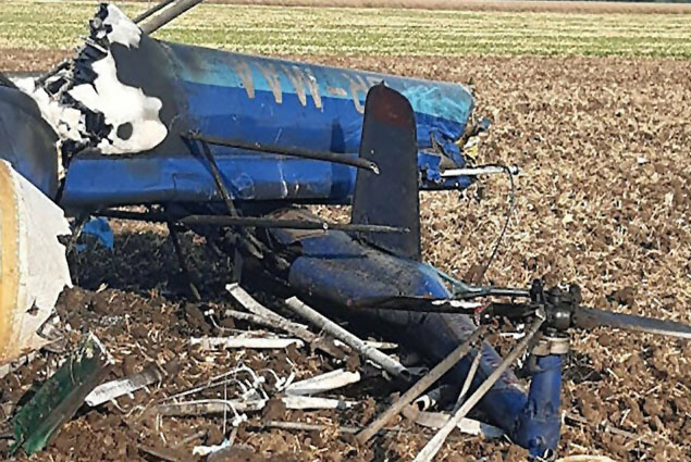 Ukrayna’da helikopter düştü; iki kişi hayatını kaybetti