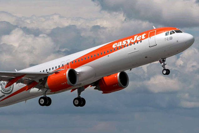 Easyjet uçağına kuş çarptı acil indi