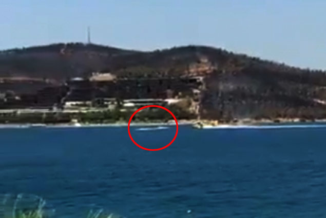 Yangın söndürme uçağı jet Ski’ye çarpıyordu