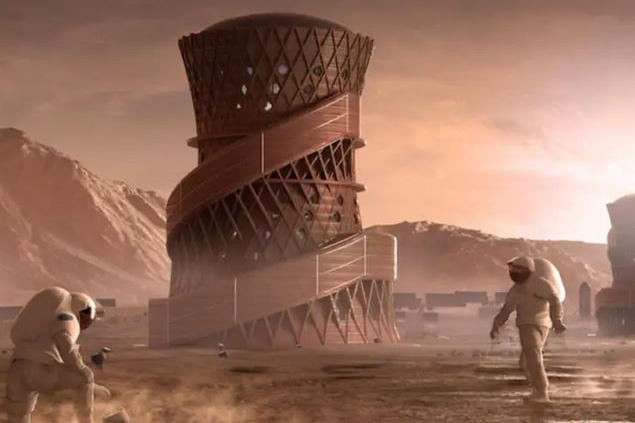 Mars inşasına insan modeli