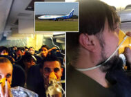 Blue Air uçağının havada oksijen maskeleri açıldı