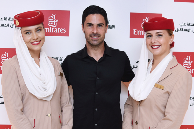 Emirates, Expo 2020’de Arsenal FC Teknik Direktörü Mikel Arteta’yı ağırladı   