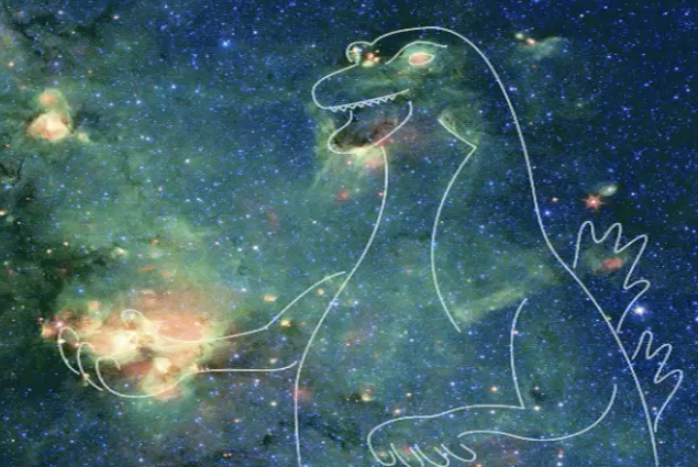 NASA, Nebula’yı Godzilla’ya benzetti
