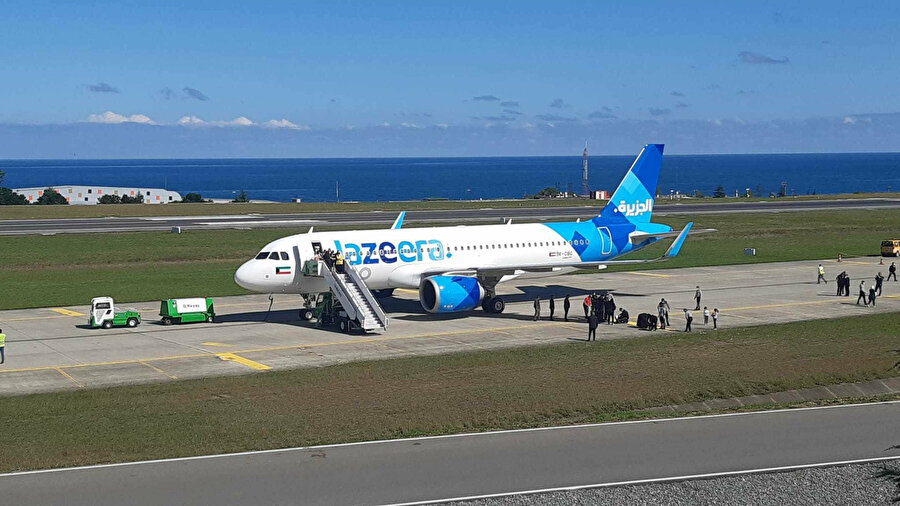 Jazeera Airways uçağına Trabzon’da bomba ihbarı