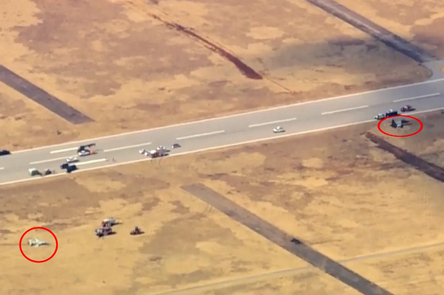 Teksas’ta iki Northrop T-38 Talon pistte çarpıştı