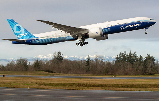 B777X en uzun uçuşunu yaptı
