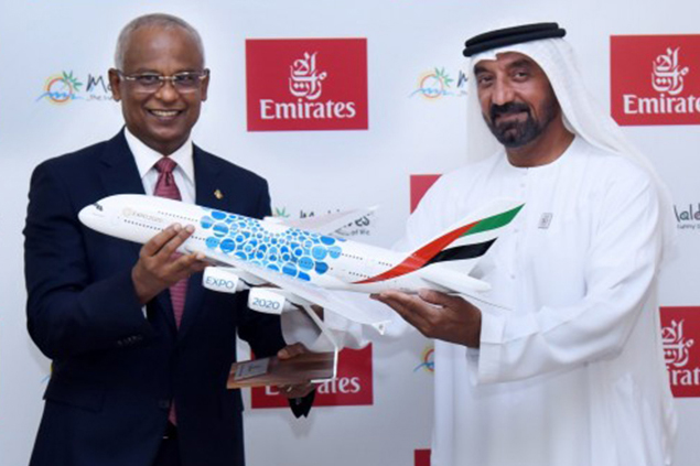 Emirates, Maldivler ortaklığını Expo 2020’de teyit etti