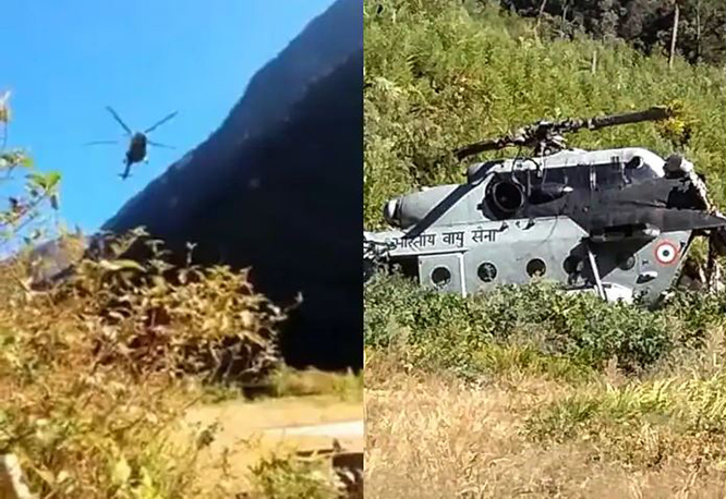 Hindistan’da Mi-17 ser indi kırıma uğradı