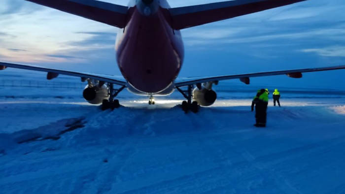 Red Wings’in uçağı inişte pistten çıktı