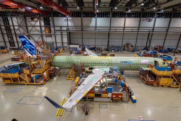 Airbus, ilk A321XLR uçağının montajını bitiriyor