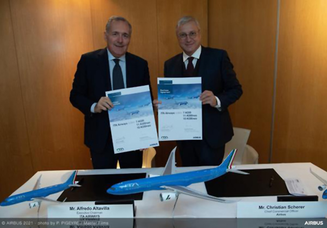 ITA Airways, Airbus’a 38 adetlik sipariş verdi