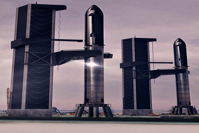 Elon Musk,  Starship gemisinin rampa inşaatına başladı