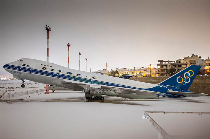 Olympic Airways’in B747-200’ü şaha kalktı