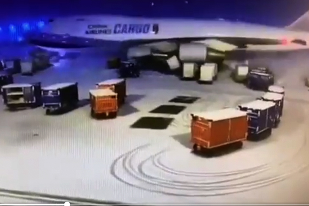 China Airlines kargo uçağının o görüntüleri ortaya çıktı