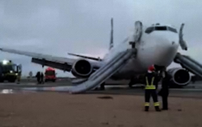 Caspian Airlines’ın B737-400’ü inişte pistten çıktı