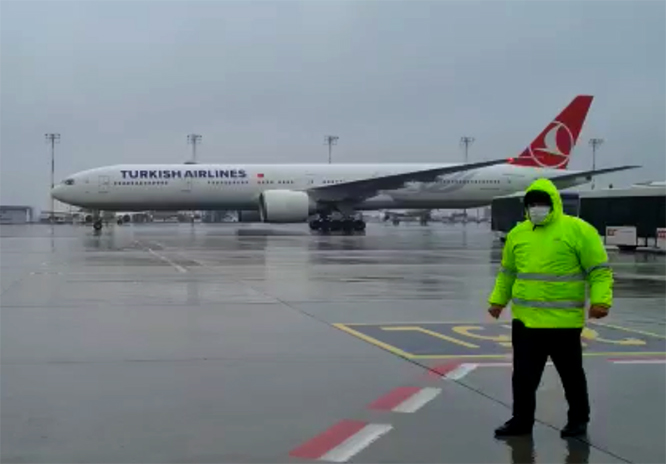 Kazakistan tahliye uçağı İstanbul’a indi