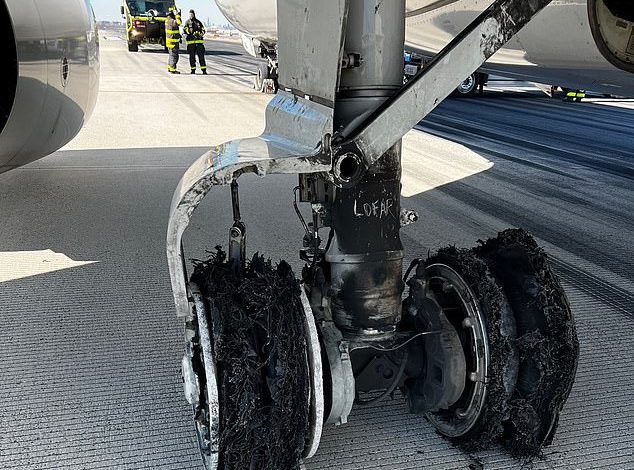 AA uçağı, B737 inişte lastiklerini patlattı