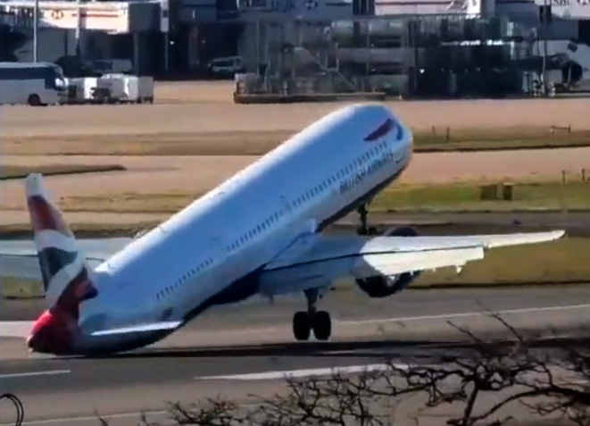 British Airways’in A320’si inişte kuyruk sürttü
