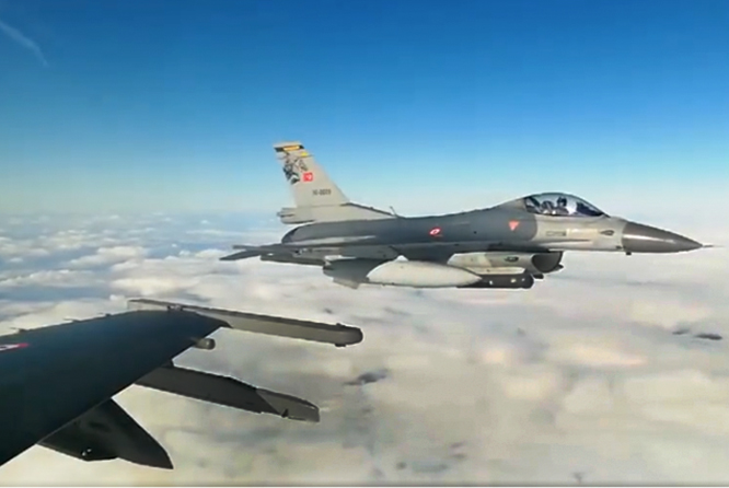 F-16 uçakları eğitim yaptı