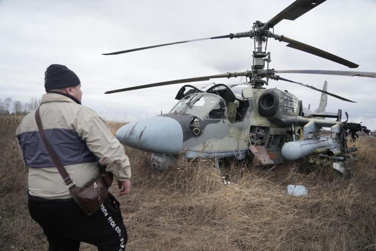 Rusya, Kiev’de Kamov KA-52 helikopterini vurdu