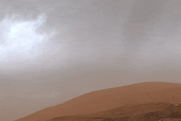 NASA’nın Curiosity’i Mars’taki bulutları çekti
