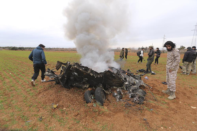 Suriye’de Mi-24 helikopter düştü