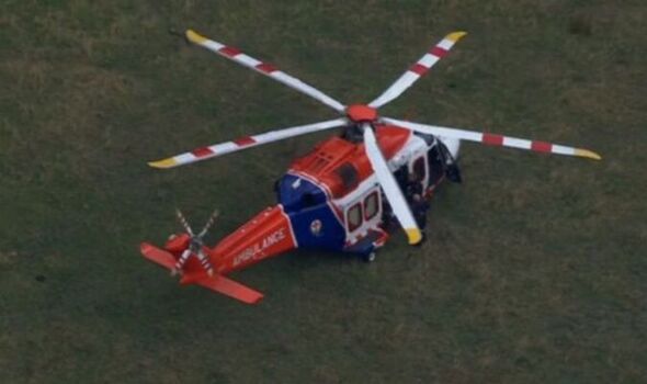 Avustralya Melbourne’de EC 130 tipi helikopter düştü