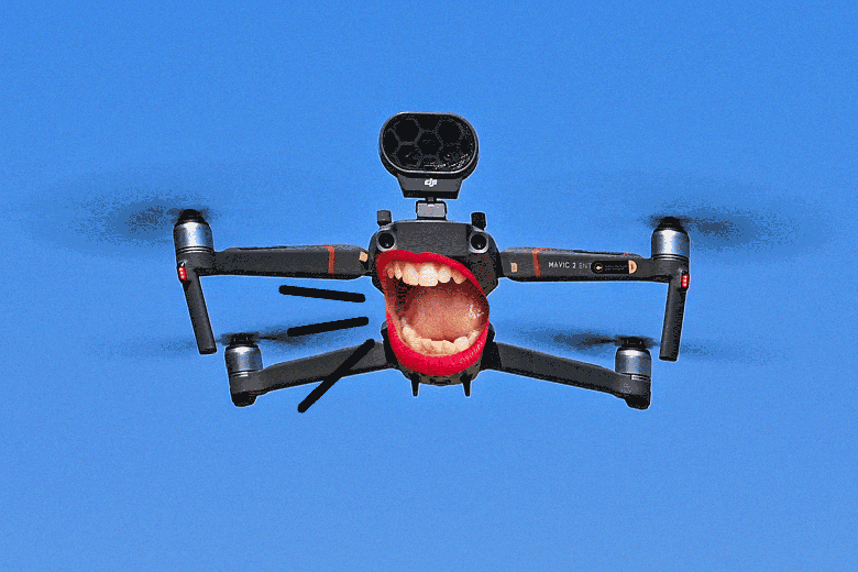 Şangay’da drone ile covid uyarısı yapılıyor