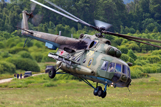 Rus Mi-8 kalkışta kaza yaptı