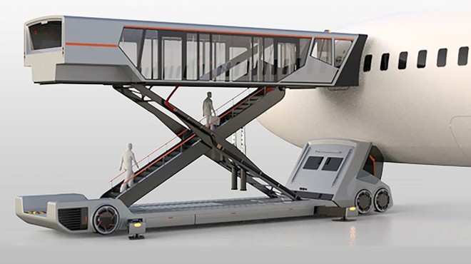 Uçaklar için bağımsız kabinli, “X-ferry Bus”