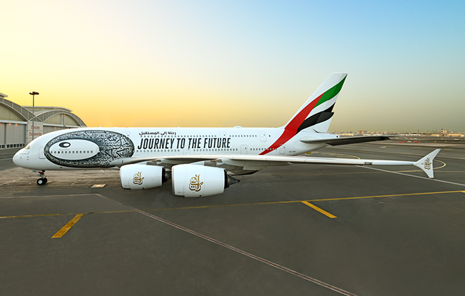 Emirates’in, ‘Museum of the Future’ uçağı görücüye çıkıyor