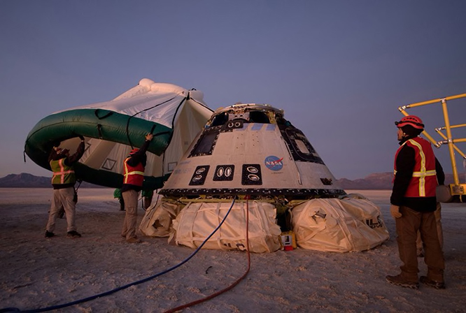 Starliner, ISS’ye erzakları bırakıp geri döndü