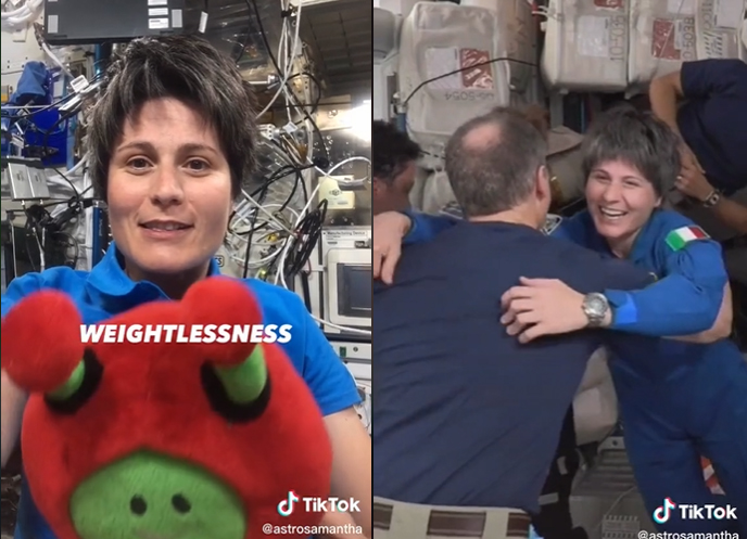 ISS’den ilk TikTok videosu