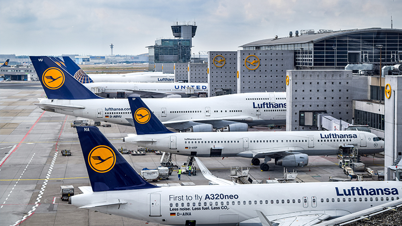 Lufthans, 6 havalimanında operasyonların duracağını açıkladı