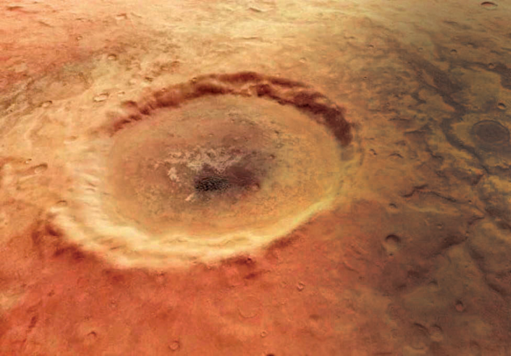 Mars’taki krater göze benziyor