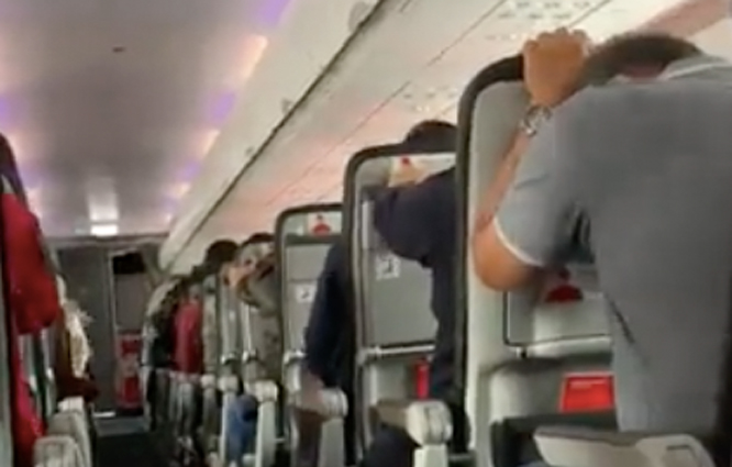Avianca Havayolları uçağında korku dolu anlar