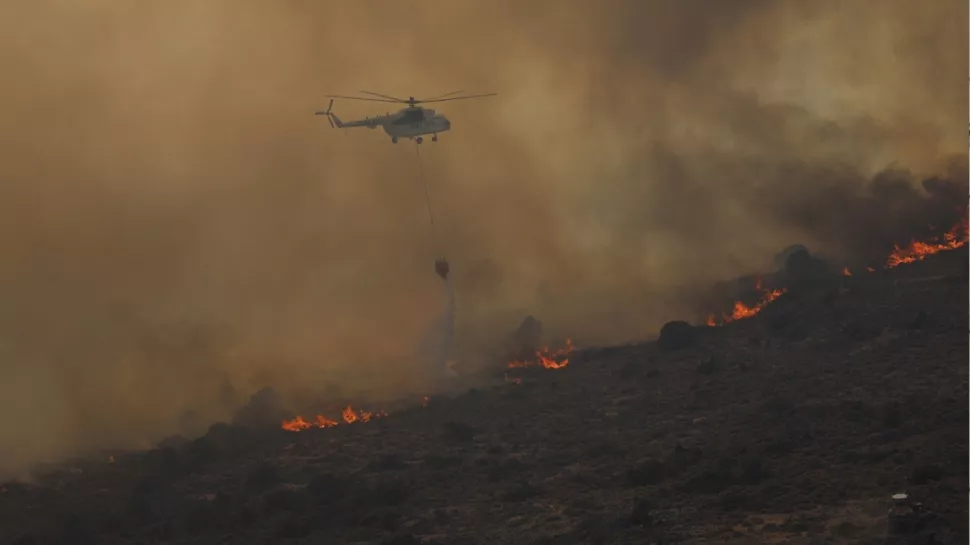 Datça’daki yangına havadan ve karadan müdaheleye devam ediyor