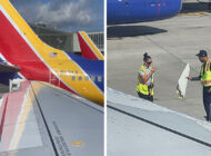 Jetblue uçağı park halindeki Southwest uçağına çarptı