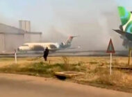 Yangın piste ulaştı iki uçak hasar gördü