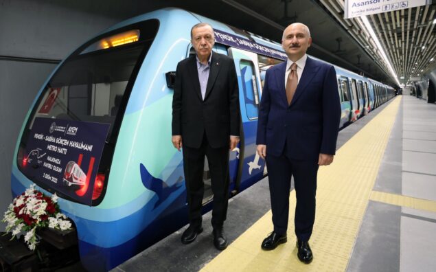 Cumhurbaşkanı Erdoğan, İSG metrosunu hizmete açtı