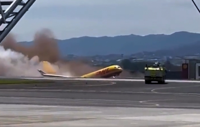 DHL’in B757 uçak kazasının yeni görüntüleri ortaya çıktı