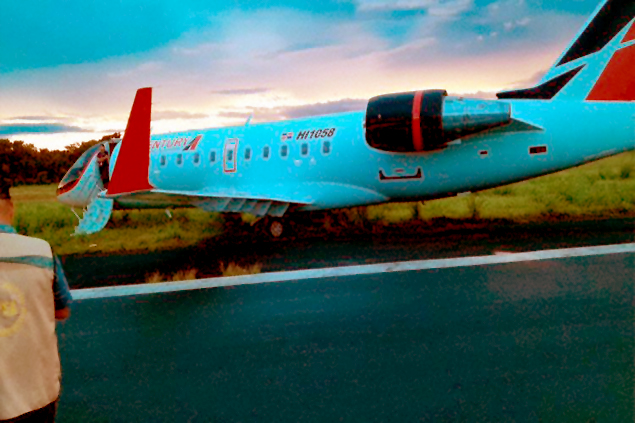 Canadair’in CRJ-200 uçağı Hanagua’da pistten çıktı