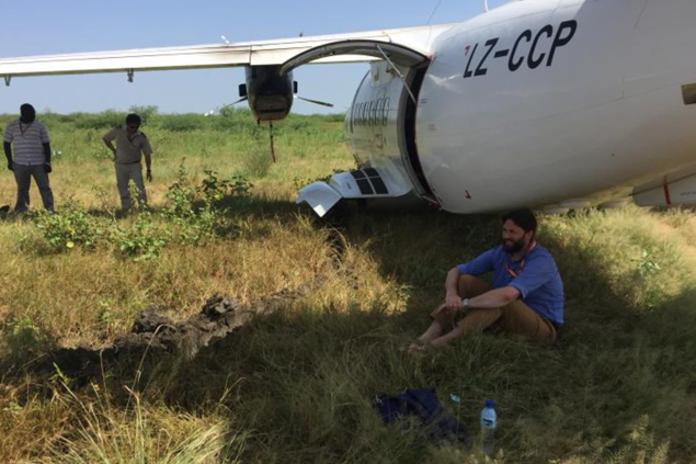 ATR-72 Güney Sudan’da çamura saplandı