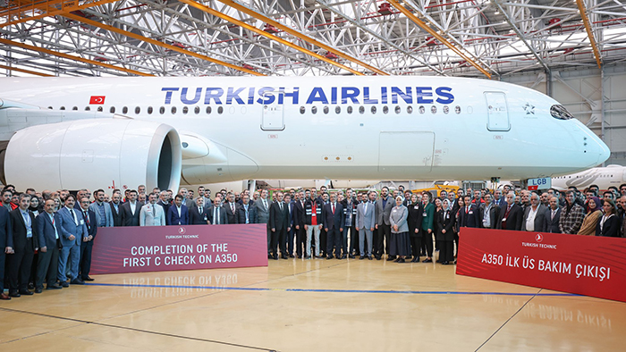 THY Teknik ilk A350-900 üs bakımını tamamladı