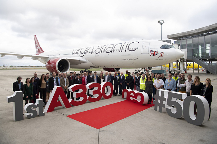 Virgin Atlantic, ilk Airbus A330-900 uçağını teslim aldı