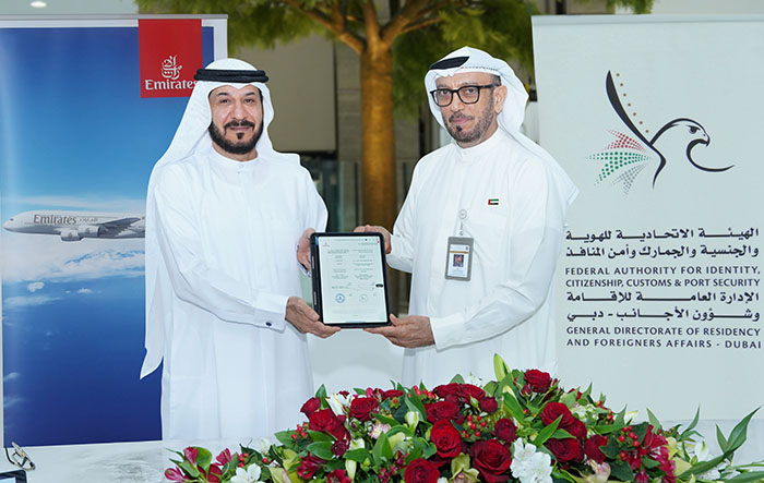 Emirates, biyometrik veri anlaşması imzaladı