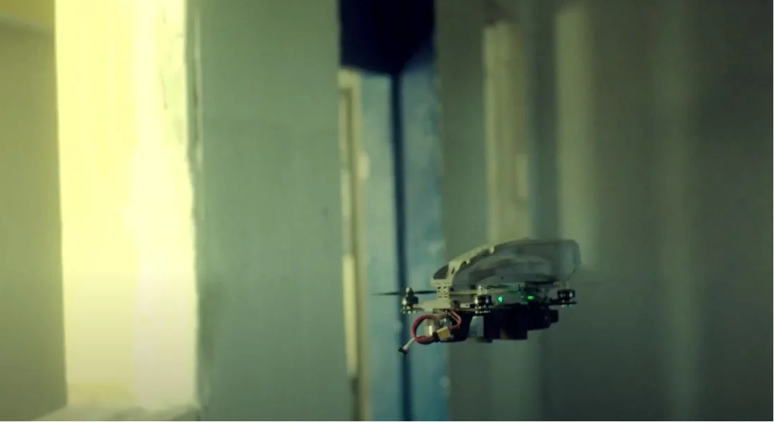Bina içine kamikaze yapan drone