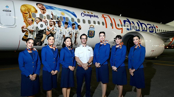 Flydubai, Dünya Şampiyonu’nu gökyüzüne taşıdı
