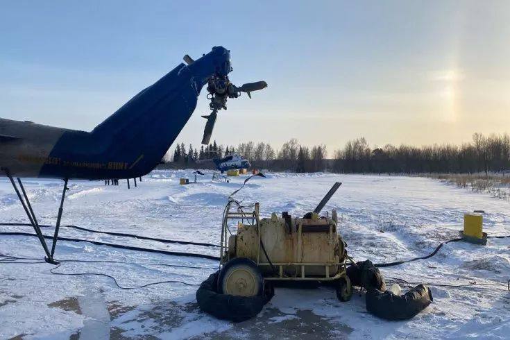 Rusya’da Mi-8 kalkış yaparken kaza yaptı
